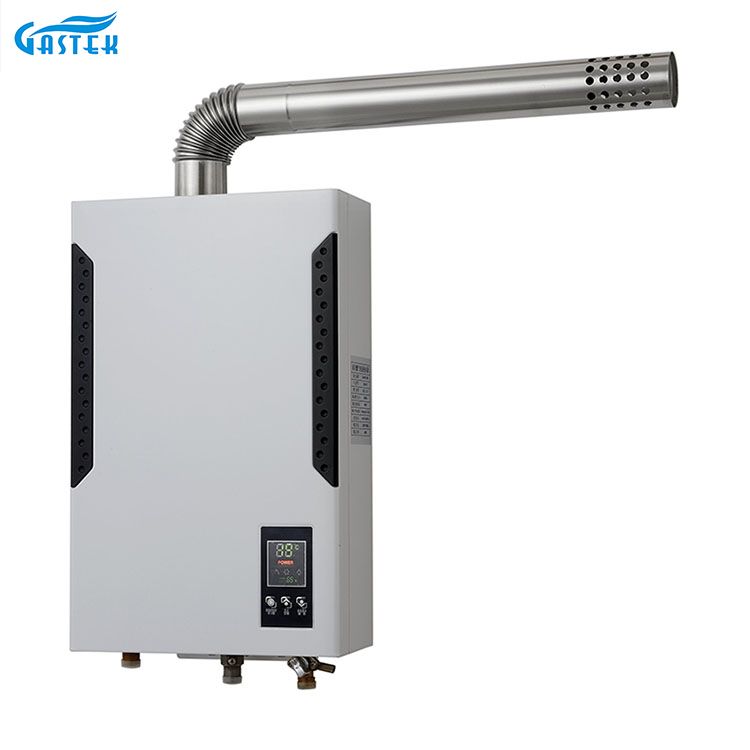 Balanseng Uri ng Touch Screen Turbo Mainit na Shower LPG Boiler Pinilit na Exhaust Gas Water Heater