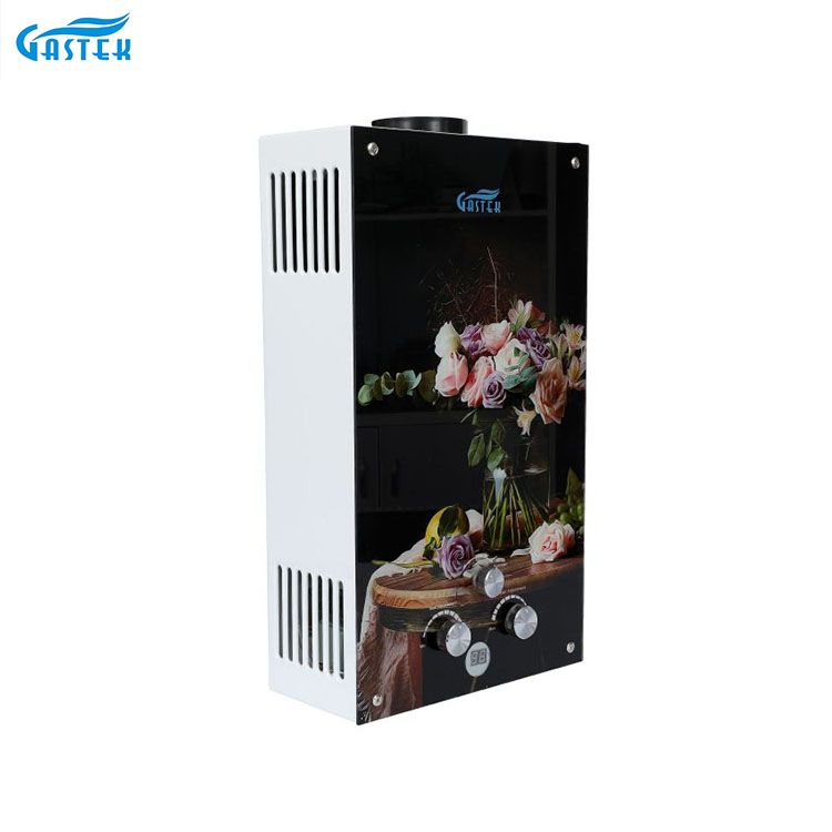 Home Appliance Glass Panel Gas Geyser na may LCD Display