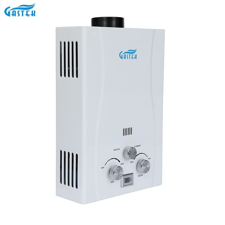 Portable Home Appliance Uri ng Tambutso Shower LPG Gas Geyser Install sa Banyo