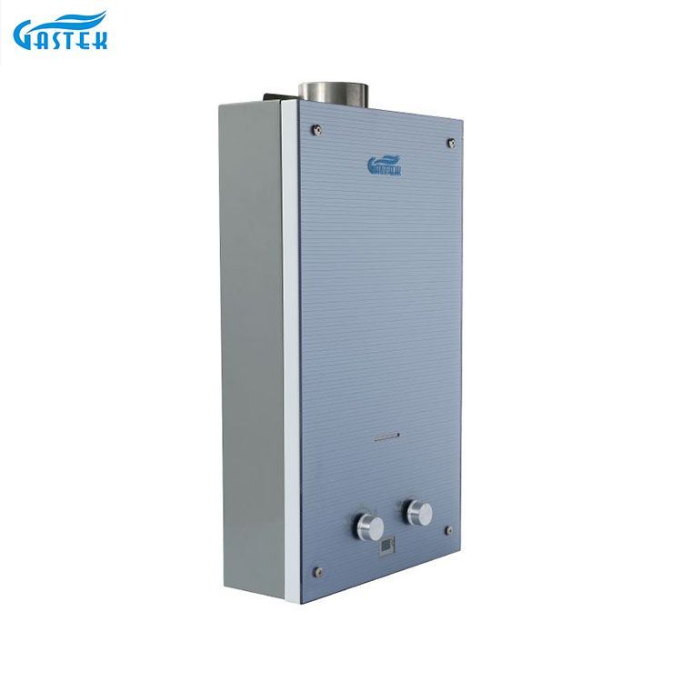 Home Appliance Customized Glass Panel Uri ng Tambutso sa Wall Mounted Gas Water Heater