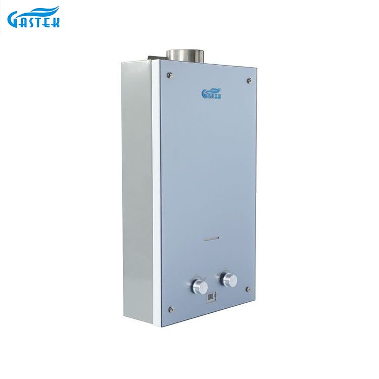 Color Design Glass Panel Instant Tankless Gas Water Heater para sa Shower Bathing